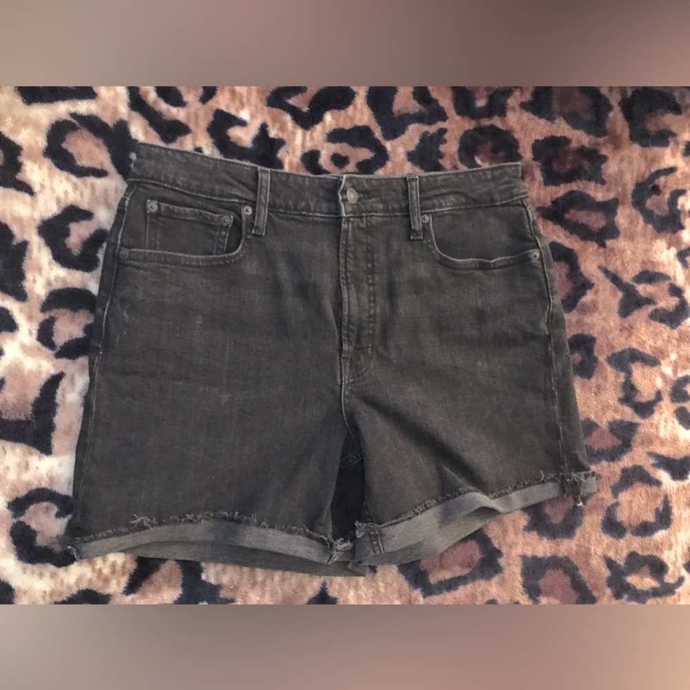 Black Denim Shorts - Womens SIZE 14